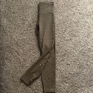 Brown High-Waisted Lululemon Wundertrain Leggings